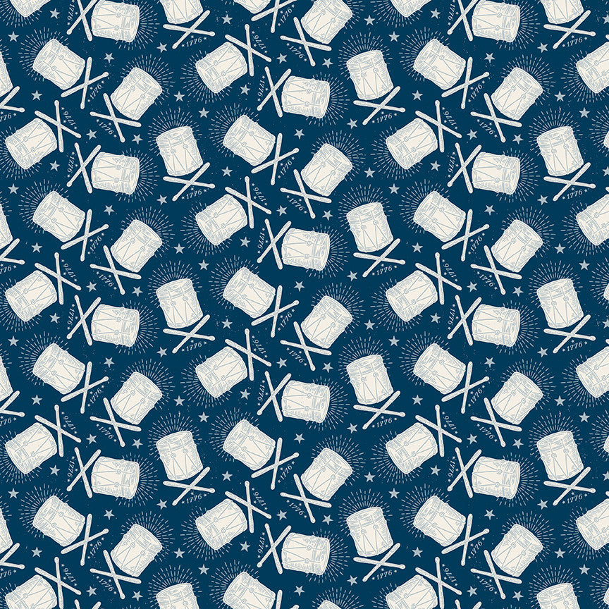 Independence Drums Oxford Yardage by the RBD Designers for Riley Blake Designs | C17335-OXFORD