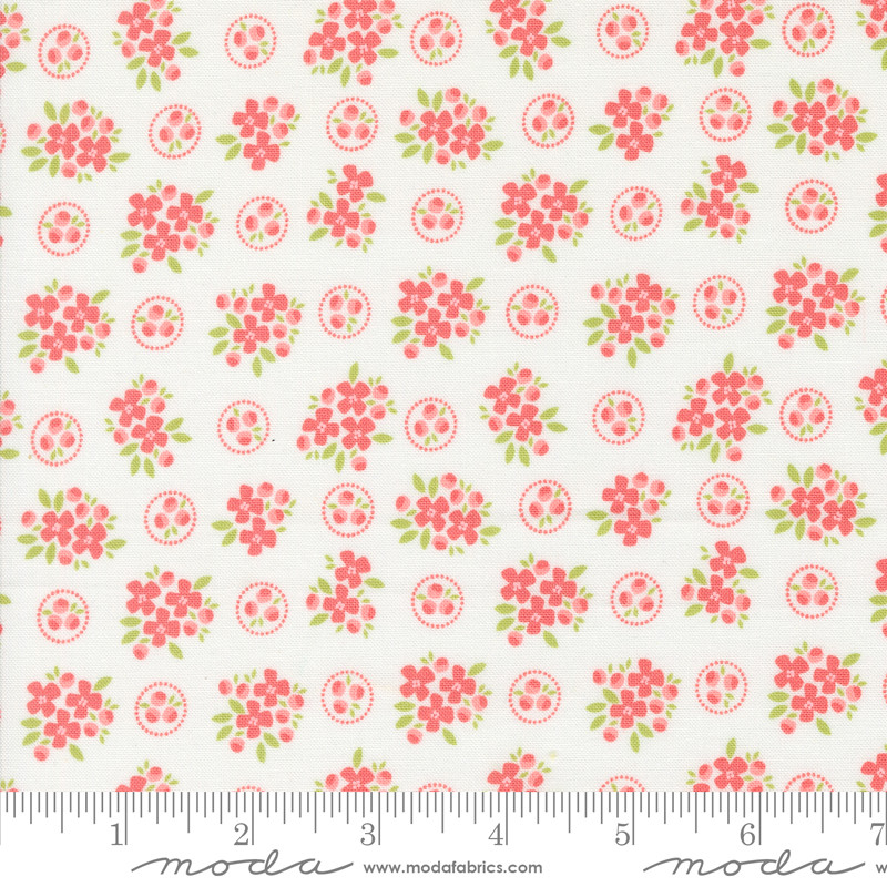 PRESALE Cali & Co Ring Around Posie Cloud Flamingo Yardage by Corey Yoder for Moda Fabrics | 29191 11