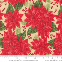 Holiday Cheer Vintage Poinsettia Yardage by Stacy Iest Hsu for Moda Fabrics | 20971 11