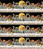 Pumpkin Patch Barn Dance Border Stripe White Yardage by J Wecker Frisch for Riley Blake Designs |CD14573 WHITE | Repeating Border Stripe Fabric