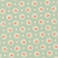 PRESALE Sunbonnet Flower Dots Dusty Blue Yardage by Heather Briggs of My Sew Quilty Life for Moda Fabrics | 31762 21