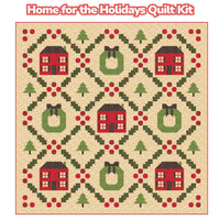 PRESALE Home for the Holidays Custom Quilt Kit With Holiday Cheer by Stacy Iest Hsu | Quilt Size 80” x 80”