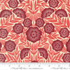 Flower Press Ecru Crimson Floral Yardage by Katharine Watson for Moda Fabrics | 3300 21