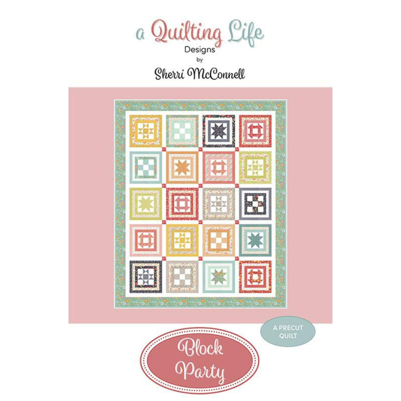 Block Party Custom Quilt Kit With Delightfully Yours by Sherri & Chelsi for Moda Fabrics | 63" x 76 1/2"