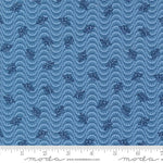 Grand Haven Floral Moire Sky Yardage by Minick & Simpson for Moda Fabrics | 14987 16