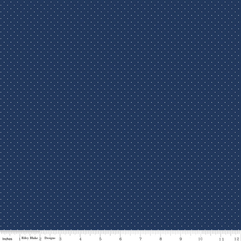 American Jane Pindots Navy by American Jane for Riley Blake Designs | C840-NAVY