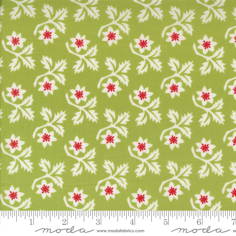 PRESALE Buon Natale Woodcut Christmas Cedar Yardage by Fig Tree & Co for Moda Fabrics | 35402 15