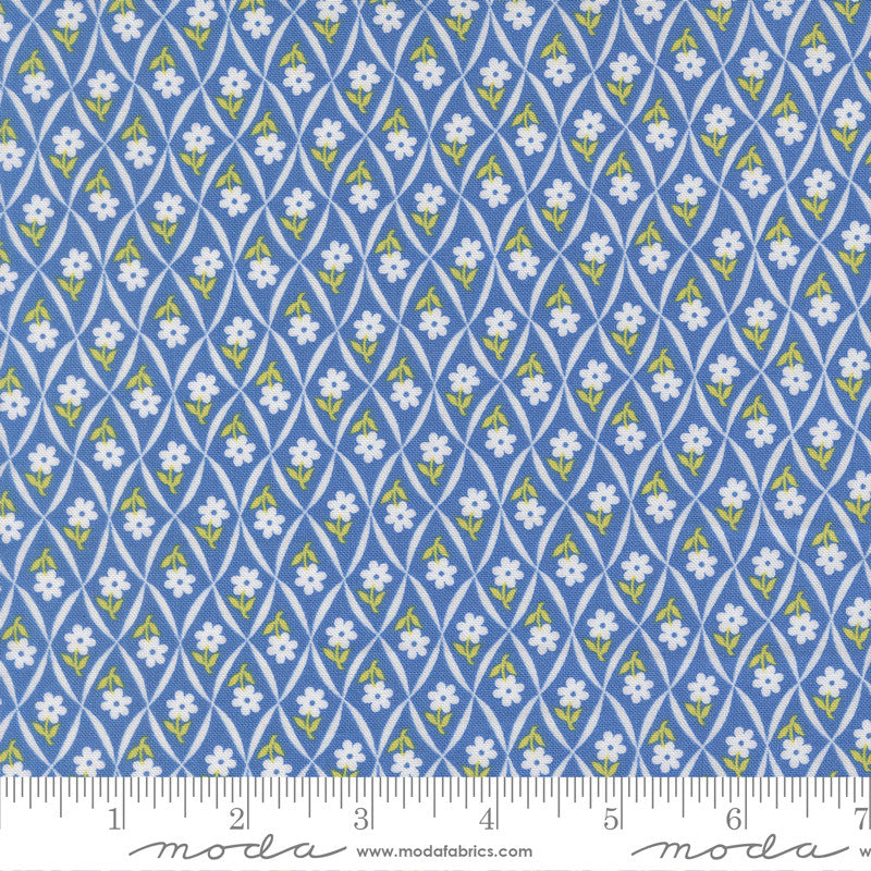 PRESALE Rosie Climbing Daisy Blueberry Yardage by Fig Tree & Co for Moda Fabrics | 35426 18