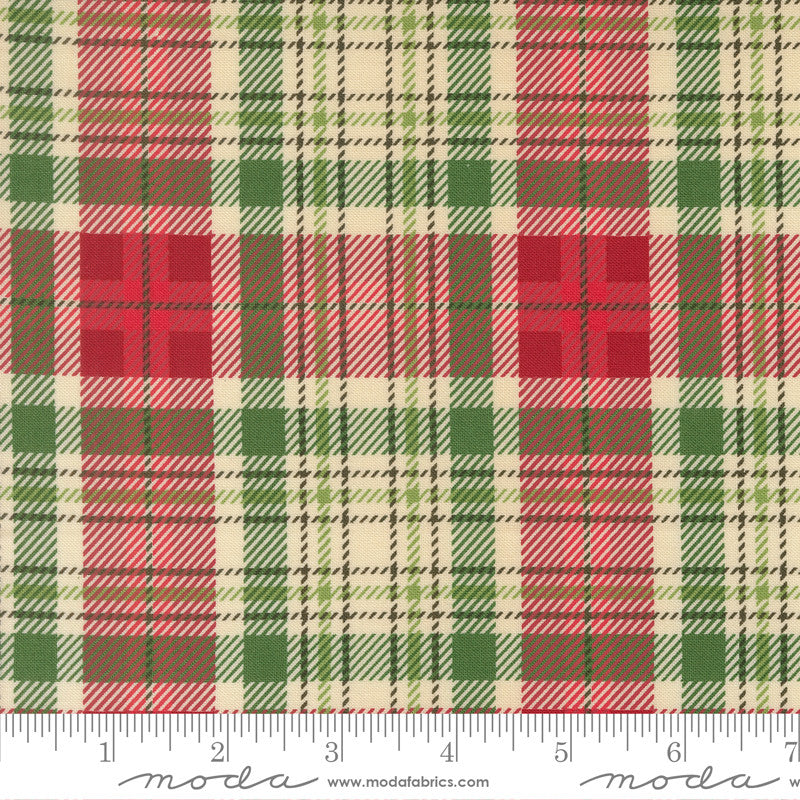PRESALE Holiday Cheer Christmas Plaid Natural Yardage by Stacy Iest Hsu for Moda Fabrics | 20977 11