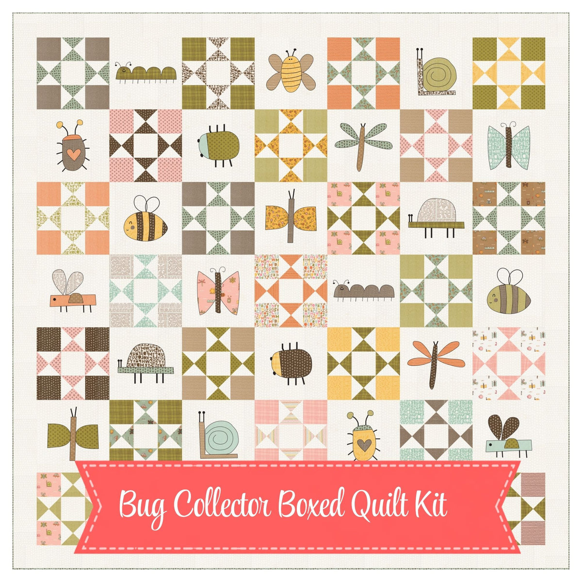 PRESALE Bug Collector Quilt Kit Boxed by Sweetwater for Moda Fabrics | KIT55730