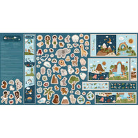 Created with Love Felt Panel by Jennifer Long of Sew a Story for Riley Blake Designs | Panel Size 36" x 69" | FT15979-PANEL