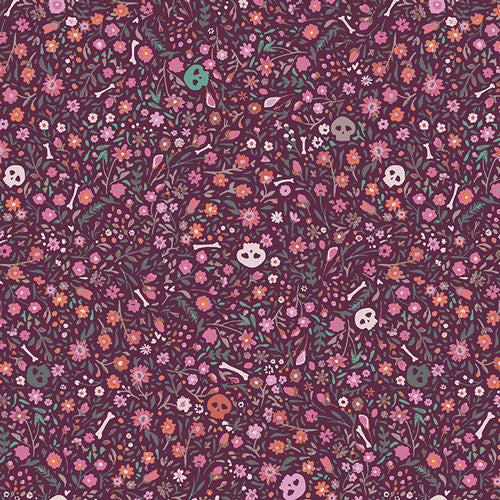 PRESALE Enshadow Boneyard Hexberry Yardage by Katarina Roccella for Art Gallery Fabrics | ENW-49408