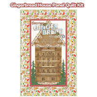 PRESALE Gingerbread Mills Panel Custom Quilt Kit With Gingerbread by J. Wecker Frisch for Riley Blake Designs | Quilt Size 37 1/2" x 57 1/2" | FREE PATTERN