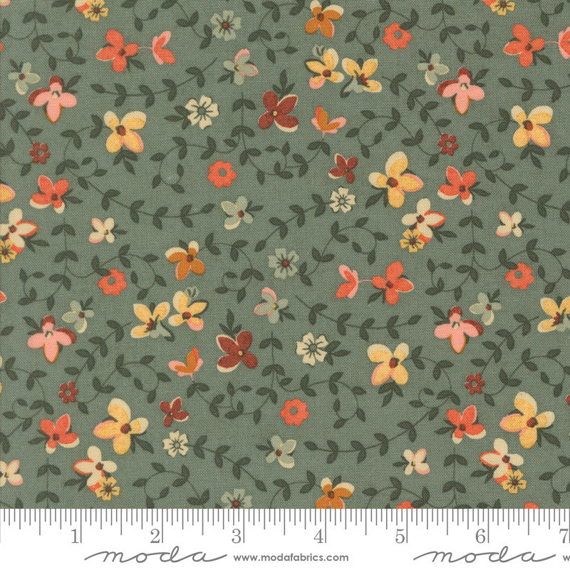 PRESALE Acorn Hollow Gather Eucalyptus Yardage by BasicGrey for Moda Fabrics | 30761 16