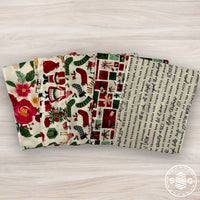 Charming Christmas Custom Fat Quarter Bundle Cloud by Kelsey Carlson for Riley Blake Designs | 5 Precut Fat Quarters