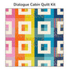Dialogue Cabin Custom Quilt Kit With Washi Plus by Rashida Coleman Hale | Quilt Size 72" x 72"