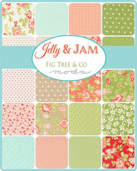 Jelly and Jam Green Apple Flour Sack Yardage by Fig Tree for Moda Fabrics | 20491 16 | Cut Options Available Quilting Cotton