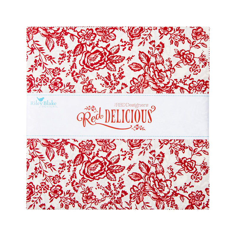 Red Delicious 10" Stacker by The RBD Designers for Riley Blake Designs | 42 Precut 10" Squares | 10-15660-42