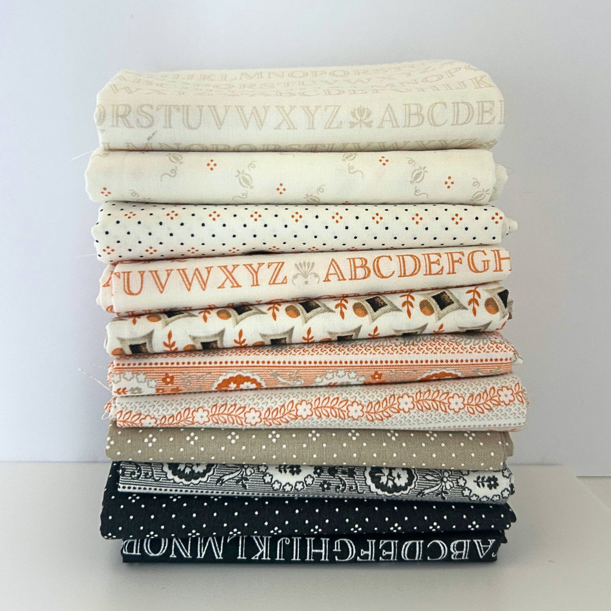 Fall Halloween Fat Quarter Bundle | Agatha Road by Fig Tree & Co for Moda Fabrics | 11 Fat Quarters | Curated Bundle