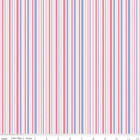 Little Darlin' Stripes Pink Yardage by the RBD Designers for Riley Blake Designs | C16976-PINK