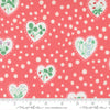 PRESALE Funny Valentine Flower Heart Coral Yardage by Lizzy House for Moda Fabrics | 37144 14