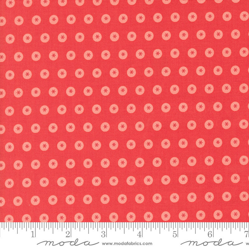 Raspberry Summer Dots Raspberry Yardage by Sherri & Chelsi for Moda Fabrics | 37692 13