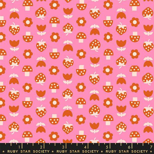 Picture Book Flamingo Strawbitties Yardage by Kimberly Kight for Ruby Star Society | RS3074 15 | Cut Options