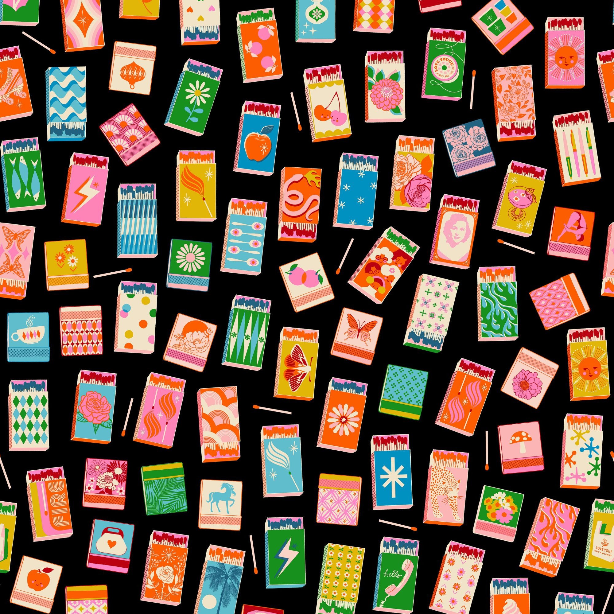 PRESALE Trinketry Matchmaker Black Yardage by Melody Miller for Ruby Star Society | RS0109 21