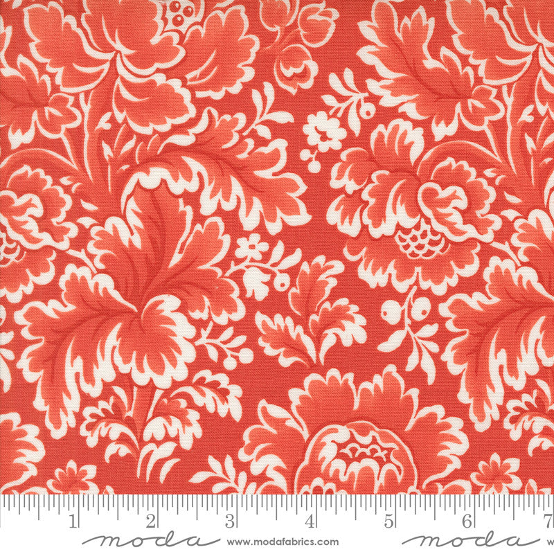 PRESALE Buon Natale Christmas Tapestry Poinsettia Yardage by Fig Tree & Co for Moda Fabrics | 35400 13