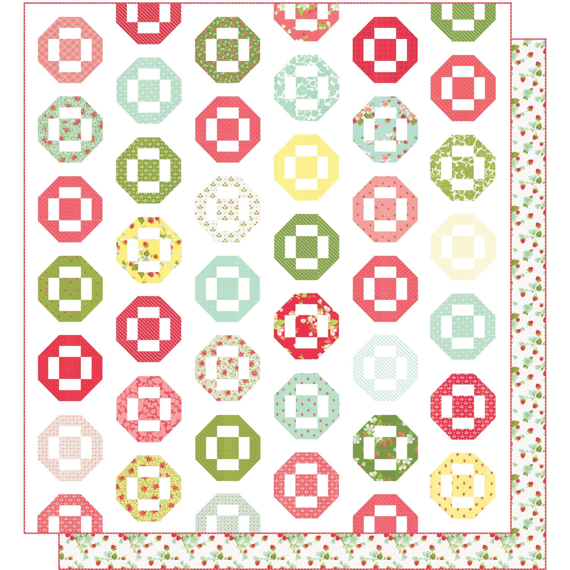 PRESALE Sunkissed Quilt Kit With Bloomsberry by Camille Roskelley for Moda Fabrics | Quilt Size 66" x 71"