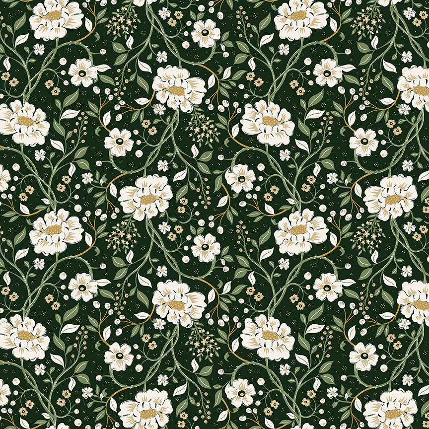 PRESALE Before the Bloom Main Pine Yardage Danelys Sidron for Riley Blake Designs | C18060-PINE