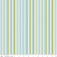 Little Darlin' Stripes Blue Yardage by the RBD Designers for Riley Blake Designs | C16976-BLUE