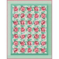 PRESALE 10" Paper Roses Quilt Block Foundation Paper by Lori Holt of Bee in My Bonnet for It's Sew Emma | P051-ISE-7021
