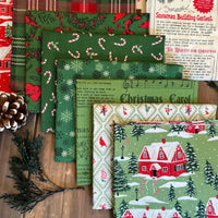 PRESALE Holiday Cheer Custom Fat Quarter Bundle Green by Stacy Iest Hsu for Moda Fabrics | 7 FQs | Curated Bundle