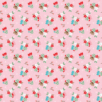 Whimsical Woodland Floral Pink Yardage by Tasha Noel for Riley Blake Designs | C17642-PINK
