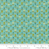 Happy Daze Flower Dot Aqua Yardage by Chloe’s Closet for Moda Fabrics | 33846 18