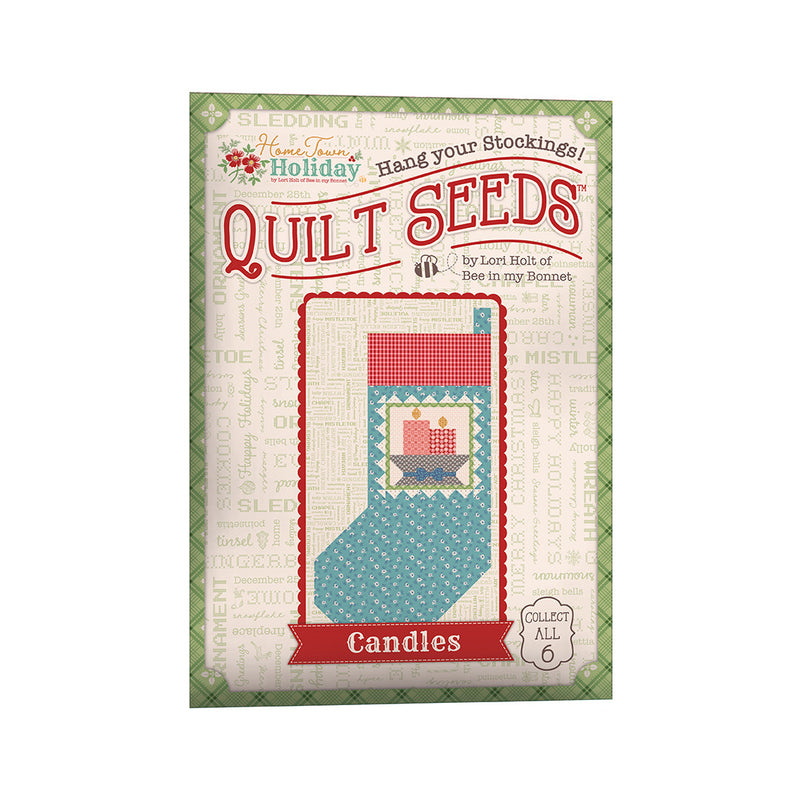 Lori Holt Home Town Holiday Quilt Seeds No 6 Candles Stocking Lori Holt of Bee in My Bonnet | ST-36044