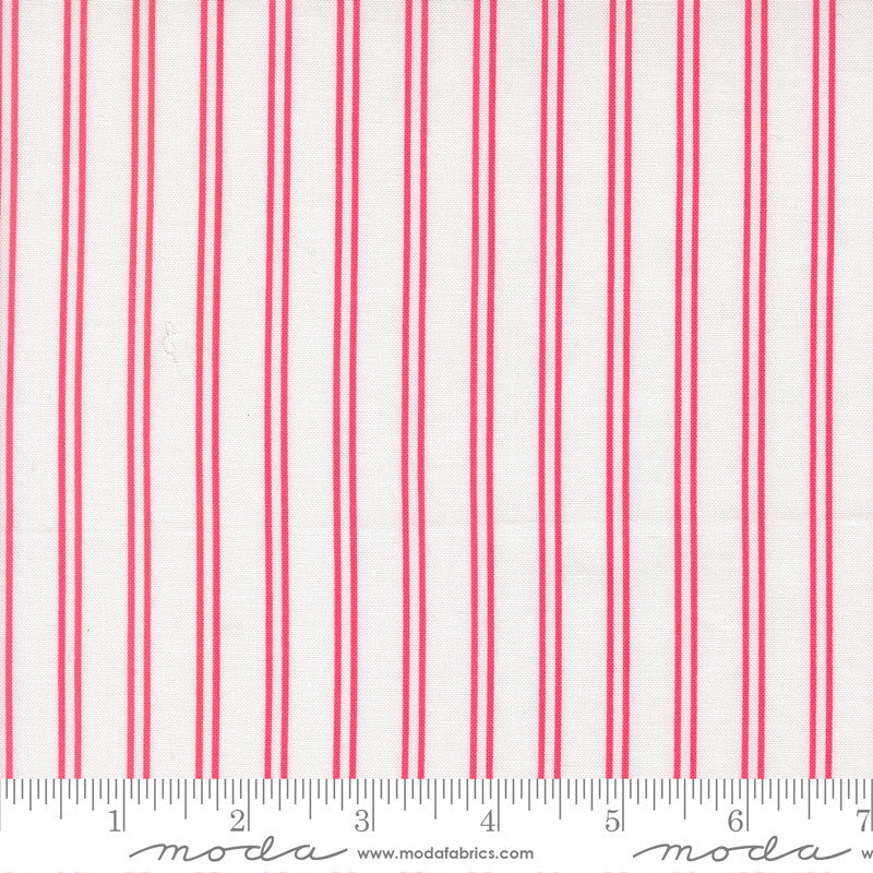 A Cat Named Stitch Stripe Cream Rosie Yardage by Camille Roskelley for Moda Fabrics | 55344 11