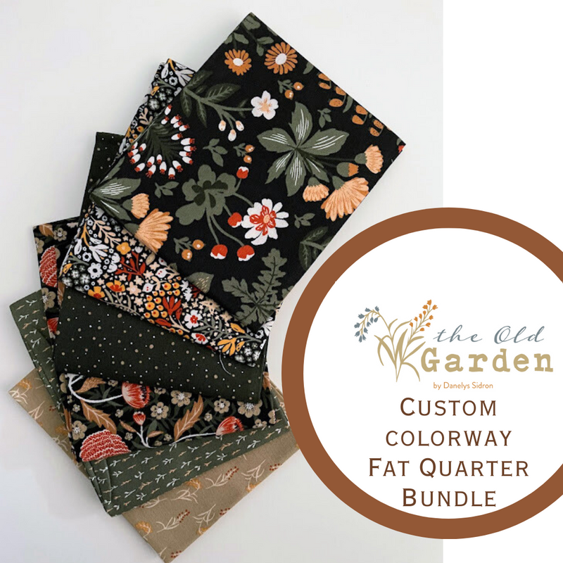 The Old Garden Evergreen Fat Quarter Bundle by Danelys Sidron for Riley Blake Designs | 6 FQs | Custom Bundle