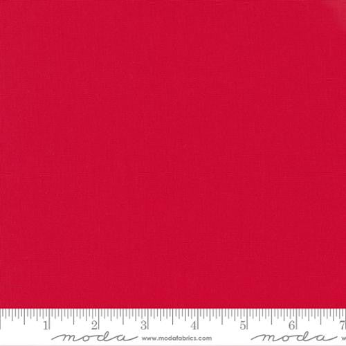 Bella Solid Christmas Red Yardage by Moda Fabrics Red Solid Quilting Cotton High Quality Solid Fabric | 9900 16