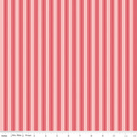 Letters to Cupid Stripes Pink Yardage by My Mind's Eye for Riley Blake Designs | C16985-PINK