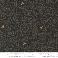 PRESALE Bee Garden Twists and Turns Metallic Black by Gingiber for Moda Fabrics | 48415 21M