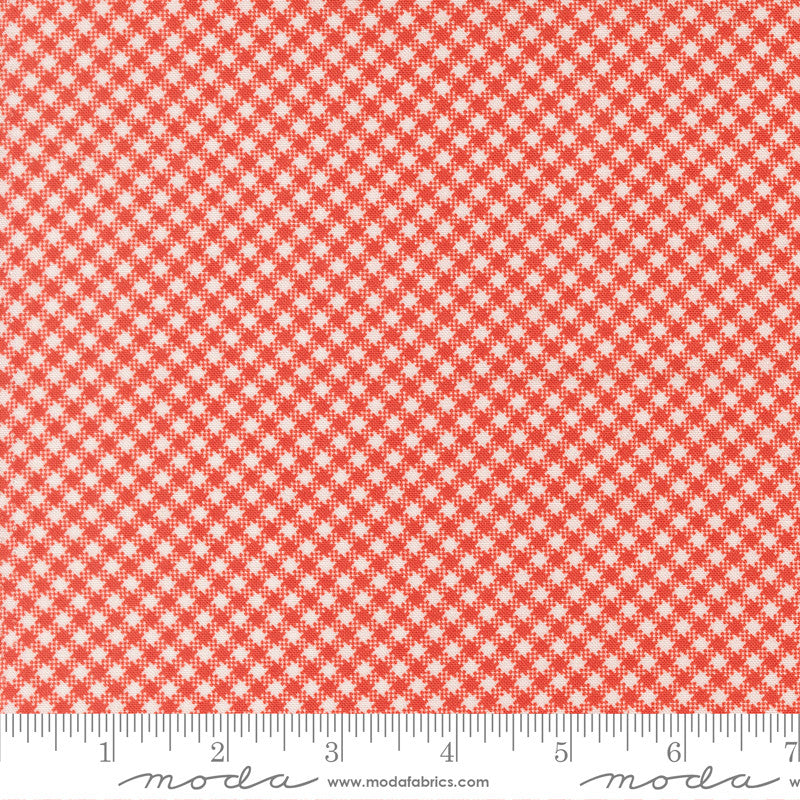 PRESALE Rosie Gingham Strawberry Yardage by Fig Tree & Co for Moda Fabrics | 35427 24