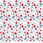 American Beauty White Floral Yardage by Dani Mogstad for Riley Blake Designs |C14441 WHITE