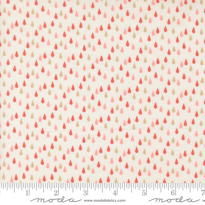 PRESALE Garden Glam Raindrop Cream Yardage by Lella Boutique for Moda Fabrics | 5274 11