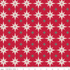 Merry Little Christmas Red Starbursts Yardage by My Mind's Eye for Riley Blake Designs |C14843 RED