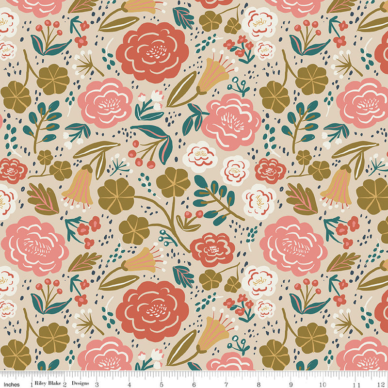 Ivy Reese Main Latte Yardage by Deena Rutter for Riley Blake Designs | C16600-LATTE