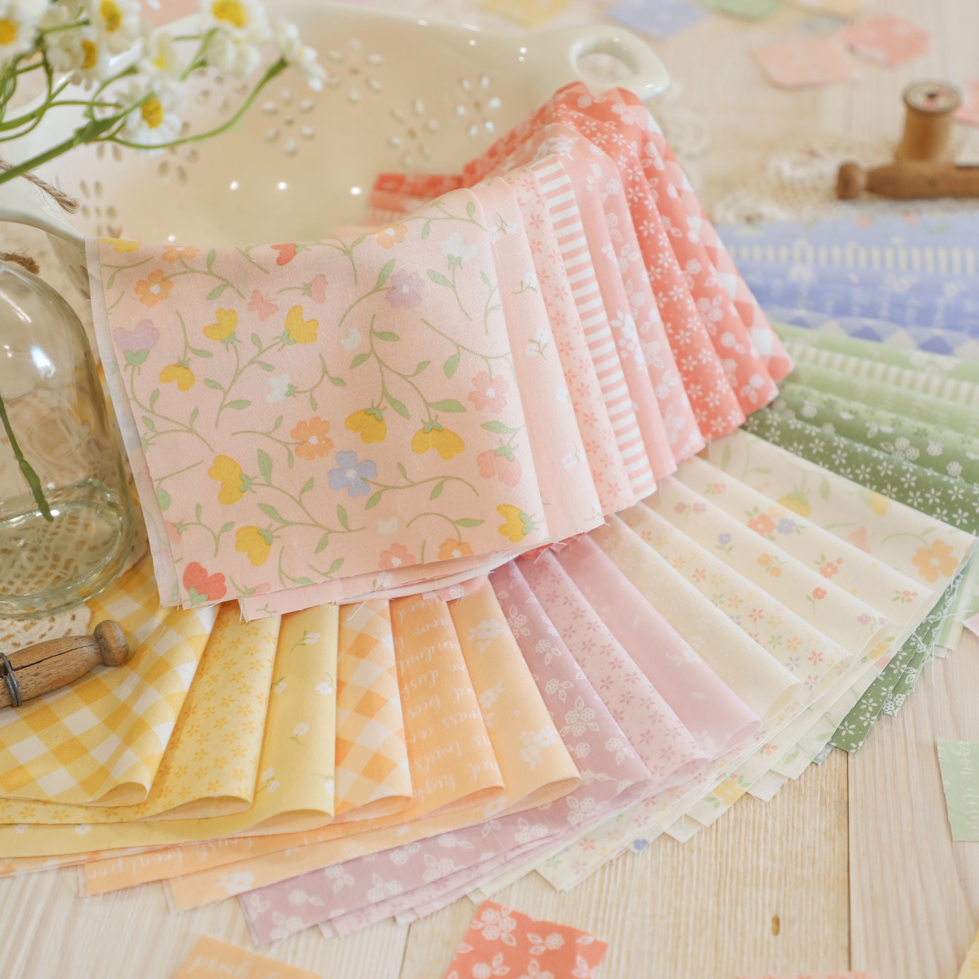 Pastel Prairie Fat Quarter Bundle by My Sew Quilty Life for Moda Fabrics | 36 SKUs | 31780AB