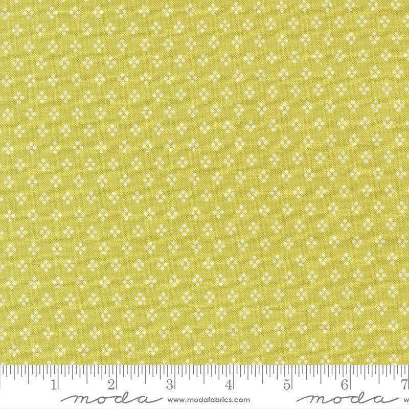 PRESALE Delightfully Yours Dots Chartreuse by Sherri & Chelsi for Moda Fabrics | 37707 14