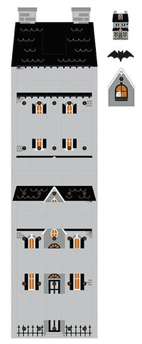 Frank and Friends Haunted House Countdown Felt Panel by My Mind's Eye | Panel Size 28 1/4" x 68 1/2 | FT17478-PANEL